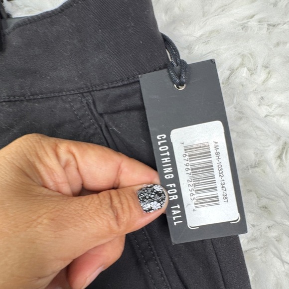 American Tall Mens Black Chino Shorts Size 38 T Cotton Spandex NWT - Picture 4 of 8